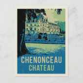 Chenonceau chateau originele afbeelding Frankrijk Briefkaart (Voorkant)