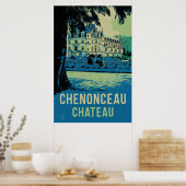 Chenonceau chateau originele afbeelding Frankrijk Poster (Keuken)