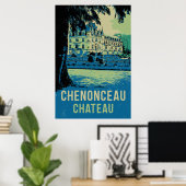 Chenonceau chateau originele afbeelding Frankrijk Poster (Thuiskantoor)
