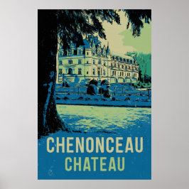 Chenonceau chateau originele afbeelding Frankrijk Poster
