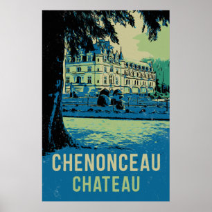 Chenonceau chateau originele afbeelding Frankrijk Poster