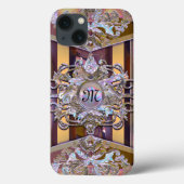 Chenonceau Parka Baroque French Monogram Case-Mate iPhone Case (Achterkant)