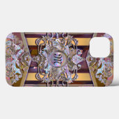 Chenonceau Parka Baroque French Monogram Case-Mate iPhone Case (Achterkant (horizontaal))