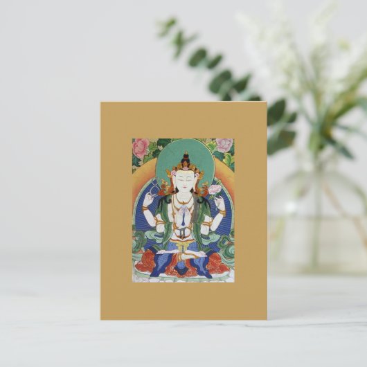 Chenrezig Bodhisattva van Mededogen Briefkaart (Staand voorkant)