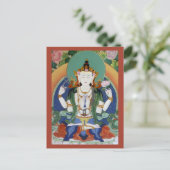 Chenrezig Bodhisattva van Mededogen Tibetaanse God Briefkaart (Staand voorkant)