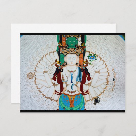 Chenrezig Briefkaart (Voorkant / Achterkant)