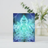 Chenrezig-kosmische compassie-briefkaart Tibetian Briefkaart (Staand voorkant)