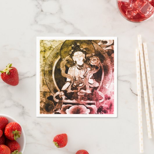 Chenrezing Boeddha, Oude Heruka, Tibet (Feest) Servet (Insitu)