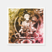 Chenrezing Boeddha, Oude Heruka, Tibet (Feest) Servet (Voorkant)