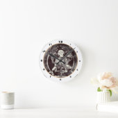 Chenrezing Buddha, Vintage Heruka, Tibet Himalaya Ronde Klok (Huis)