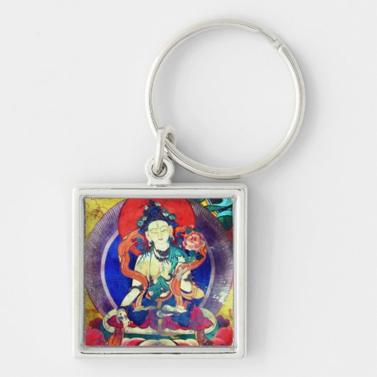 Chenrezing Buddha, Vintage Heruka, Tibet Sleutelhanger (Voorkant)