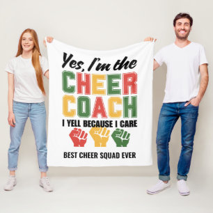 CHEOER COACH I Schreeuw Omdat Ik Zorg Leuk Aangepa Fleece Deken