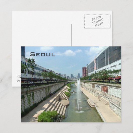 Cheonggye Stream Briefkaart (Voorkant / Achterkant)