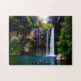 Cheonjiyeon-waterval Zuid-Korea. Legpuzzel