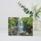 Cheonjiyeon Watervallen, Korea, Briefkaart (Staand voorkant)