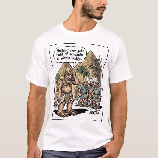 Cheops Wet van Grappig Projectbeheer T-shirt (Voorkant)