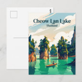 Cheow Lan Lake Thailand Briefkaart (Voorkant / Achterkant)
