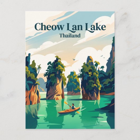 Cheow Lan Lake Thailand Briefkaart (Voorkant)