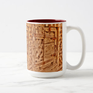 Chepstow Castle Guard Gate Wales, Verenigd Koninkr Tweekleurige Koffiemok