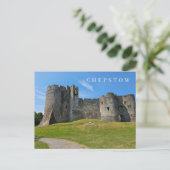 Chepstow Castle uitzicht briefkaart (Staand voorkant)
