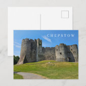 Chepstow Castle uitzicht briefkaart (Voorkant / Achterkant)