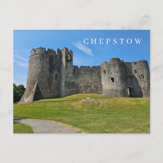 Chepstow Castle uitzicht briefkaart (Voorkant)