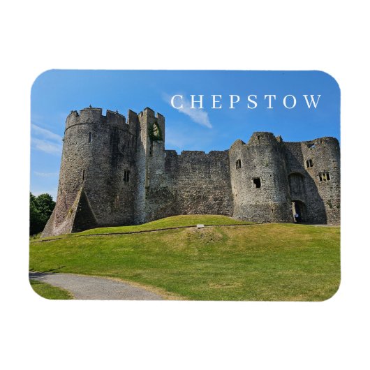 Chepstow Castle uitzicht koelkastmagneet Magneet (Horizontaal)