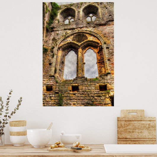 Chepstow Castle Window II, Monmouthshire, Wales Poster (Keuken)