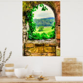 Chepstow Castle Window II, Monmouthshire, Wales Poster (Keuken)