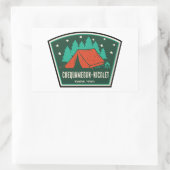 Chequamegon-Nicolet National Forest Camping Rechthoekige Sticker (Tas)