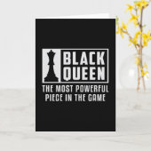 Cheque Black Queen Ches Board Kaart (Gele Bloem)
