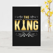 Cheque Board King Checkmate Board Game Gift Kaart (Gele Bloem)