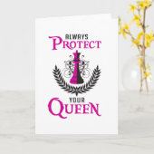 Cheque Queen Chess Board Checkmate Board Funny Gif Kaart (Gele Bloem)