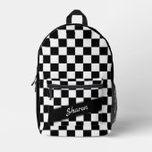 Cheque Race Flag Personal Bedrukte Rugzak (Voorkant)