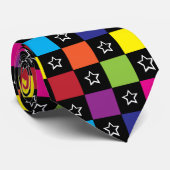 Cheques en sterren stropdas (Opgerold)