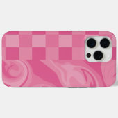 Cheques en Swirls - Roze Case-Mate iPhone Case (Achterkant (horizontaal))