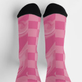 Cheques en Swirls - Roze Sokken (Top)