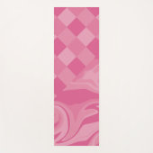 Cheques en Swirls - Roze Yogamat (Voorkant)