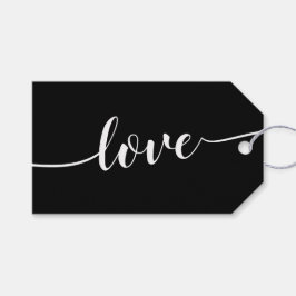 Cheques Simple Black Love Cadeaulabel