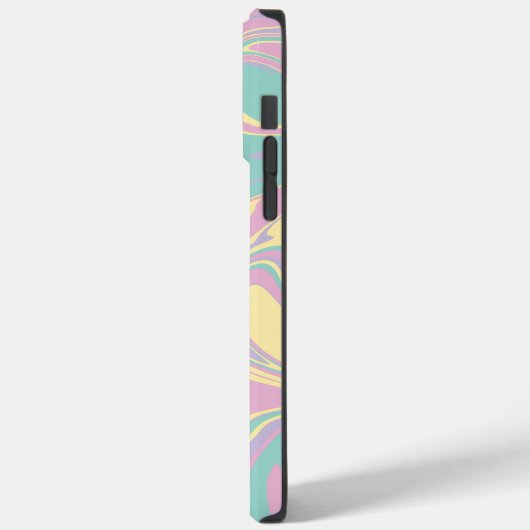 Cheques & Swirls Pastel Roze, Geel, Paars en groen Case-Mate iPhone Case (Achterkant / Links)