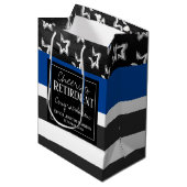 Cheques to Retirement Police Officer Medium Cadeauzakje (Voorkant Gekanteld)