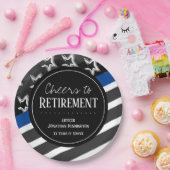 Cheques to Retirement Police Officer Papieren Bordje (Feest)