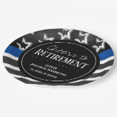 Cheques to Retirement Police Officer Papieren Bordje (Gekanteld)