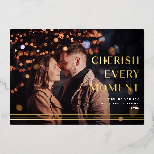 Cheralized Moment | Foto Folie Feestdagenkaart (Voorkant)