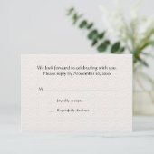 Cheralized Moment RSVP-kaart RSVP Kaartje (Staand voorkant)