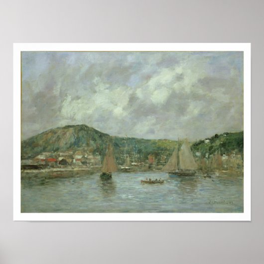 Cherbourg, 1883 (olie op canvas) poster (Voorkant)