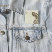 Cherbourg Vierkante Button 5,1 Cm (In situ)