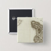 Cherbourg Vierkante Button 5,1 Cm (Voorkant /achterkant)