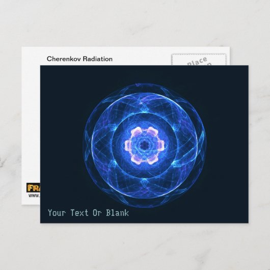 Cherenkov Radiation Briefkaart (Voorkant / Achterkant)