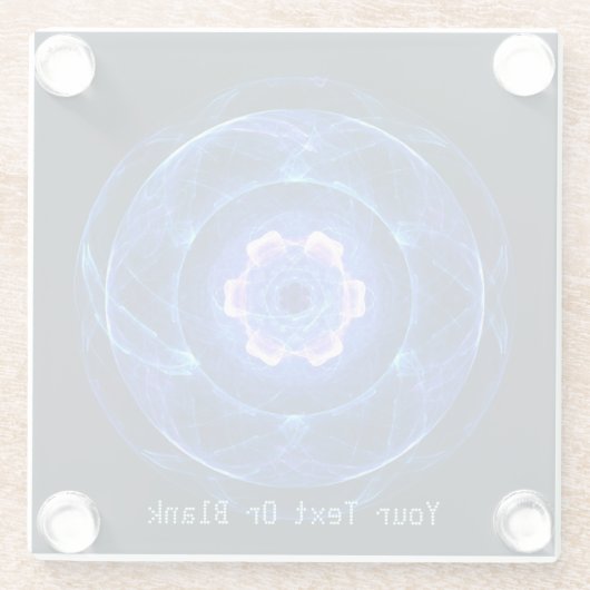 Cherenkov Radiation Glazen Onderzetter (Achterkant)